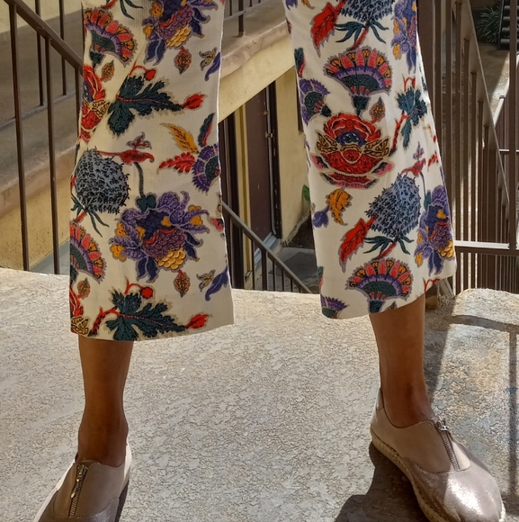 COPY - J Crew Size 16 Floral Cropped Womans Pants - Picture 2 of 7